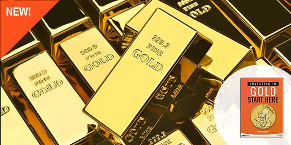 Gold bars and Gold Investing Guide